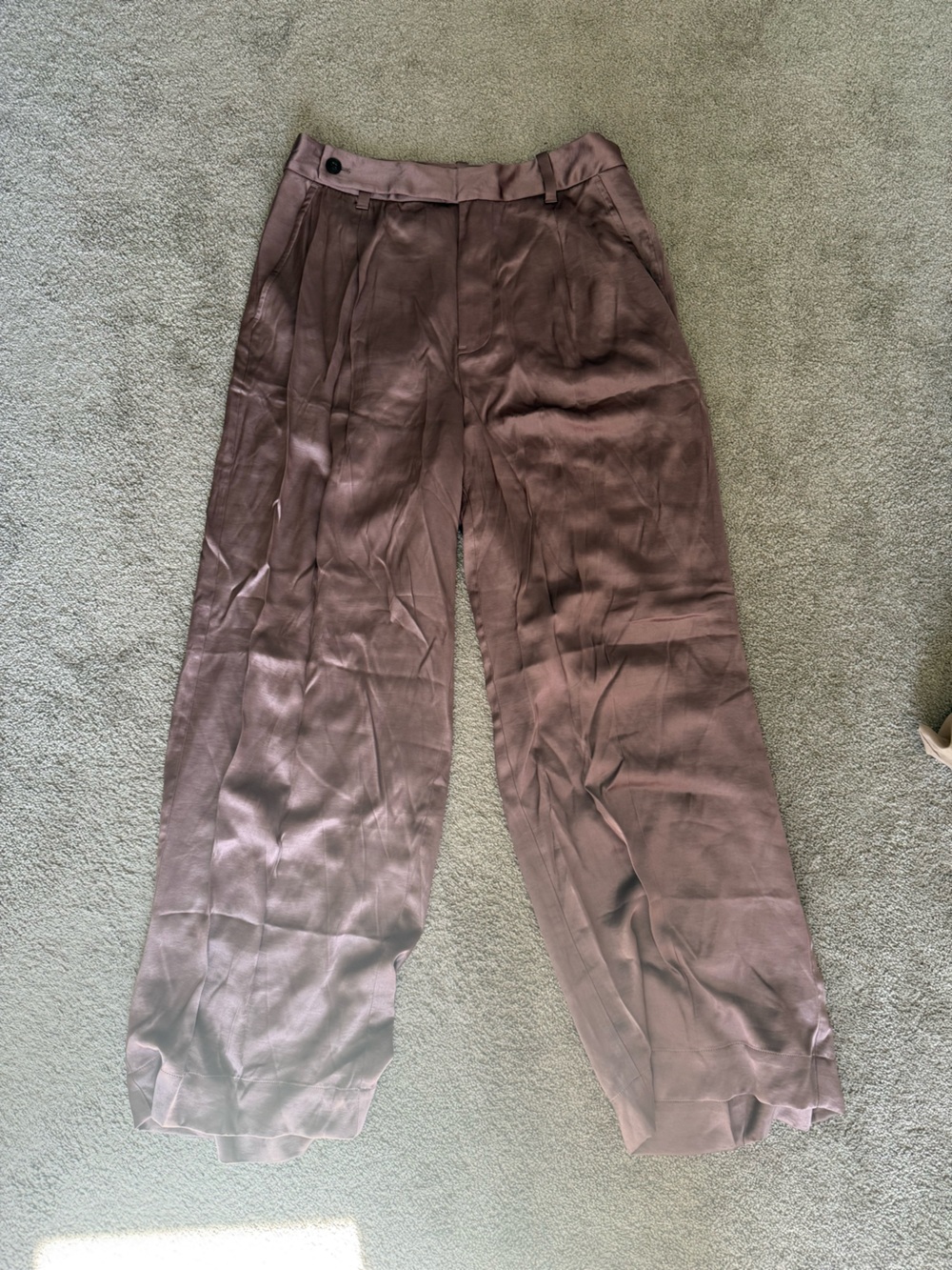 Madewell Harlow Wide-Leg Pants in Dusty Rose